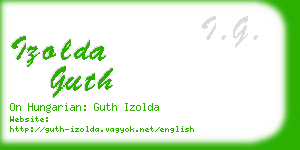 izolda guth business card